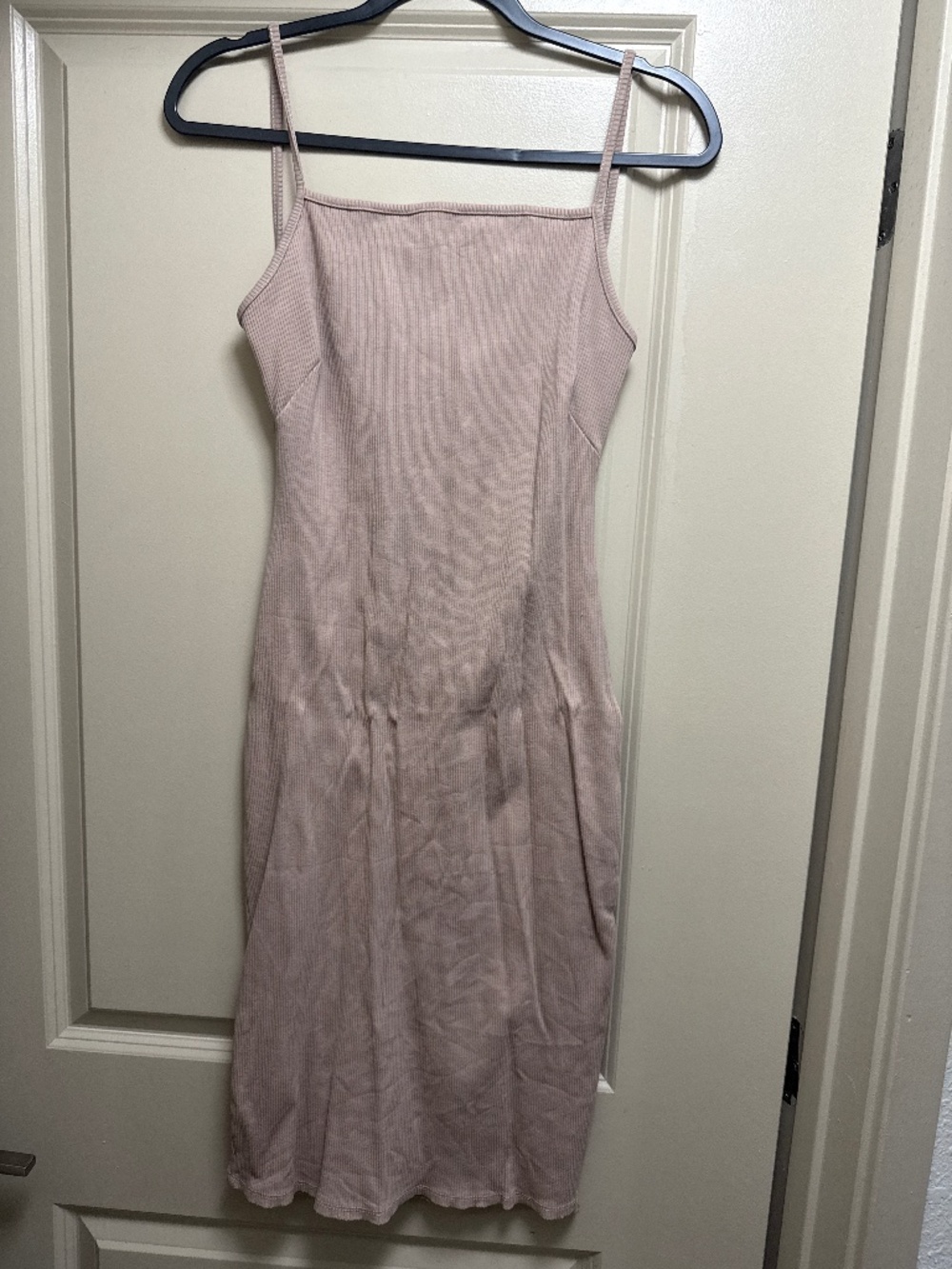 Tan bodycon dress size L - like new